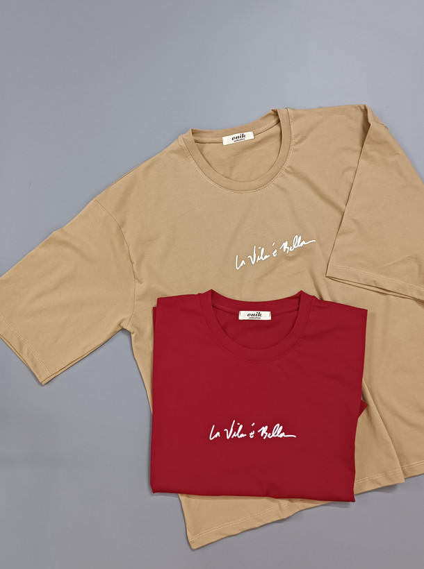 تیشرت لانگ باکسی la vita